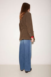 MANTEAU COURT LENY EN LAINE COOKIE