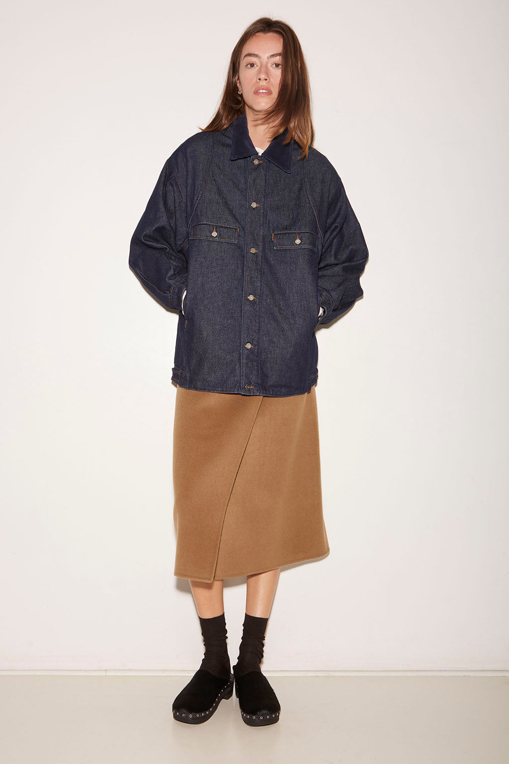 VESTE HENRI EN DENIM BRUT