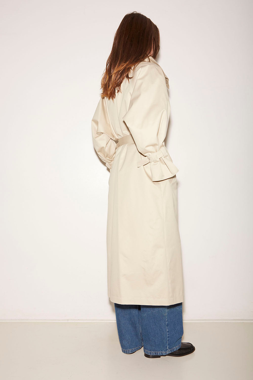 TRENCH YOKO EN GABARDINE DE COTON BEIGE
