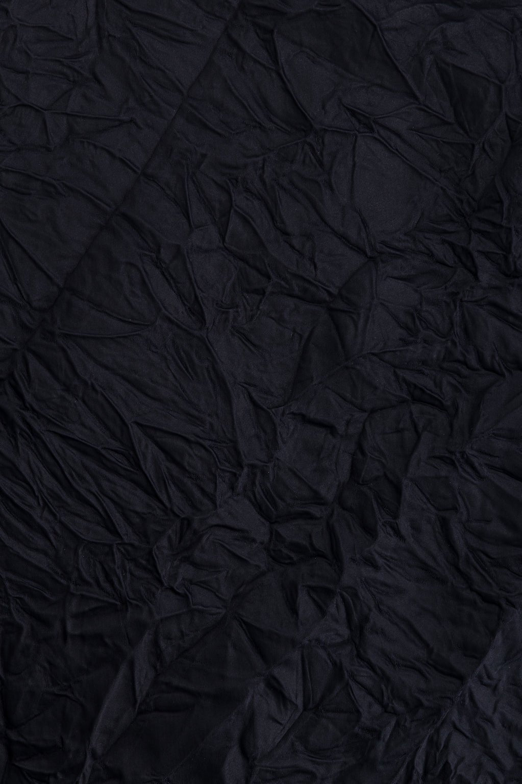 BLOUSON COURT PUZZLE EN SATIN FROISSÉ NAVY - ROSEANNA