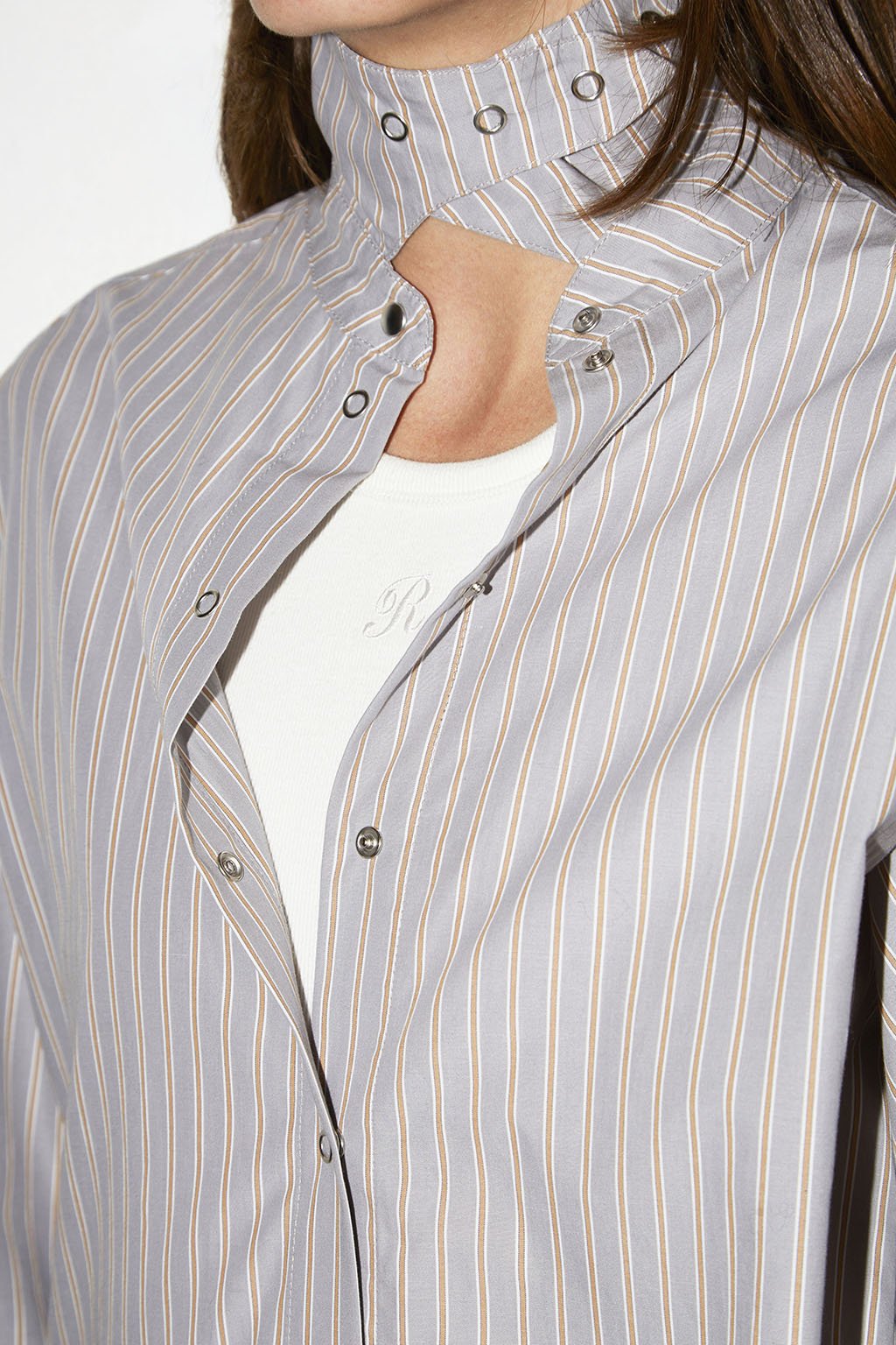 CHEMISE ALLY EN POPELINE PERLE - ROSEANNA