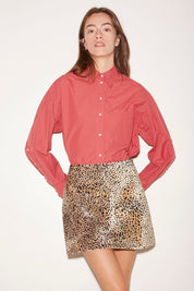 CHEMISE FIRST EN COTON ROUGE - ROSEANNA