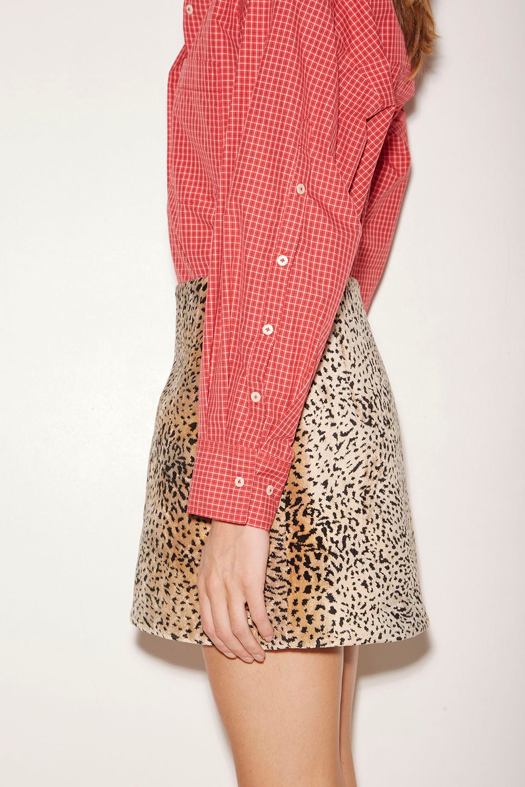 CHEMISE FIRST EN COTON ROUGE - ROSEANNA