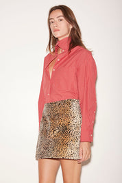 CHEMISE FIRST EN COTON ROUGE - ROSEANNA
