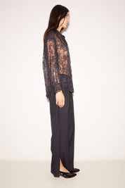 CHEMISE TISH EN DENTELLE NAVY - ROSEANNA