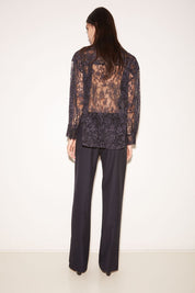 CHEMISE TISH EN DENTELLE NAVY - ROSEANNA