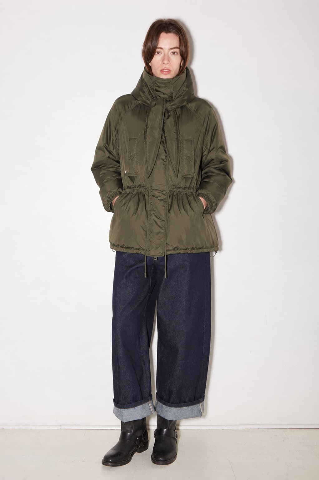 DOUDOUNE MATELASSÉE EN NYLON PARK COOKIE - ROSEANNA