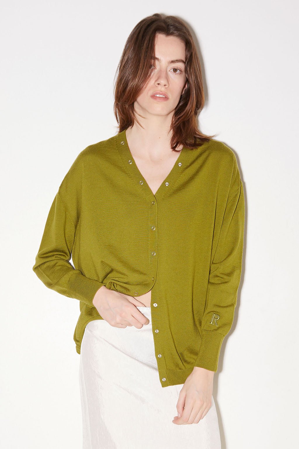 GILET LUCIA EN LAINE MÉRINOS MOUSSE - ROSEANNA