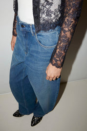 JEAN BARREL HILTON EN DENIM STONE - ROSEANNA