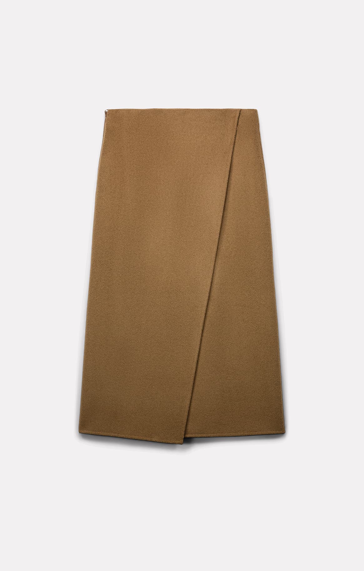 JUPE MARTIN EN LAINE BEIGE - ROSEANNA