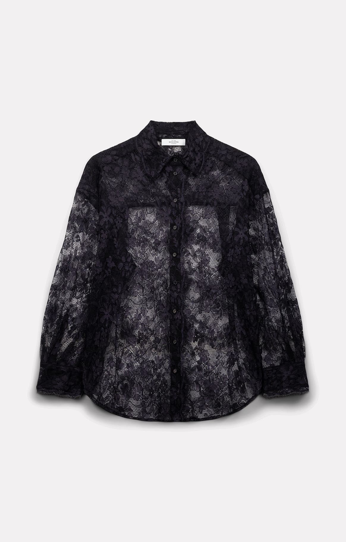 CHEMISE TISH EN DENTELLE NAVY - ROSEANNA