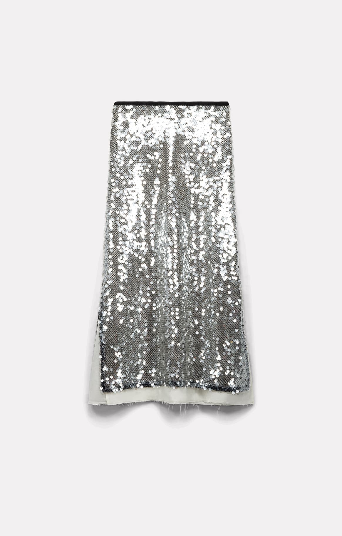 JUPE À SEQUINS ROSE SILVER - ROSEANNA