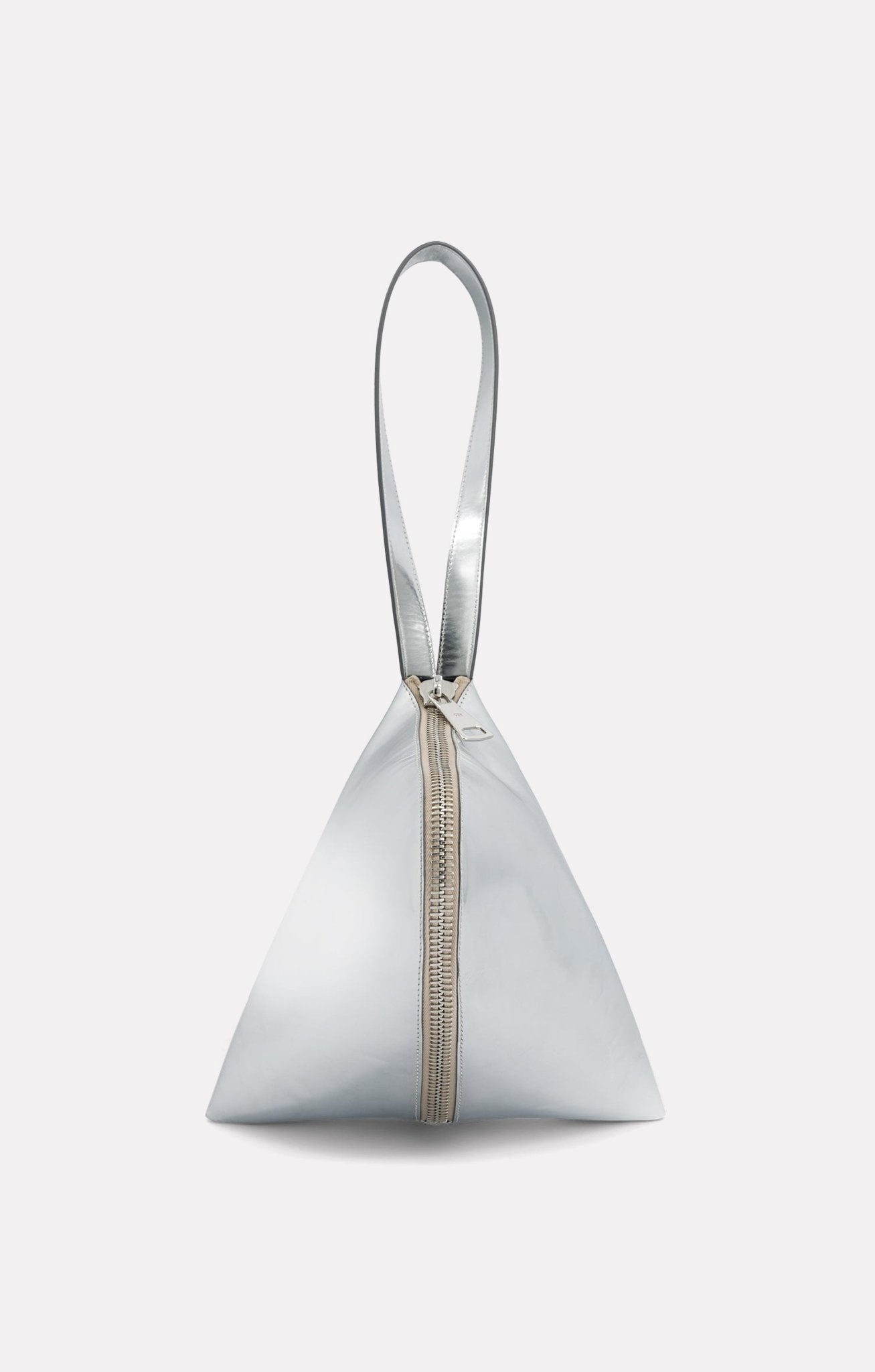 SAC FORTUNE COOKIE EN CUIR SILVER - ROSEANNA