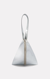 SAC FORTUNE COOKIE EN CUIR SILVER - ROSEANNA