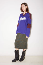 SWEATSHIRT LÉGER OKAY EN COTON VIOLET - ROSEANNA