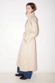 TRENCH YOKO EN GABARDINE DE COTON BEIGE - ROSEANNA