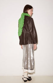 VESTE AJUSTÉE CHARLIE EN CUIR COOKIE - ROSEANNA