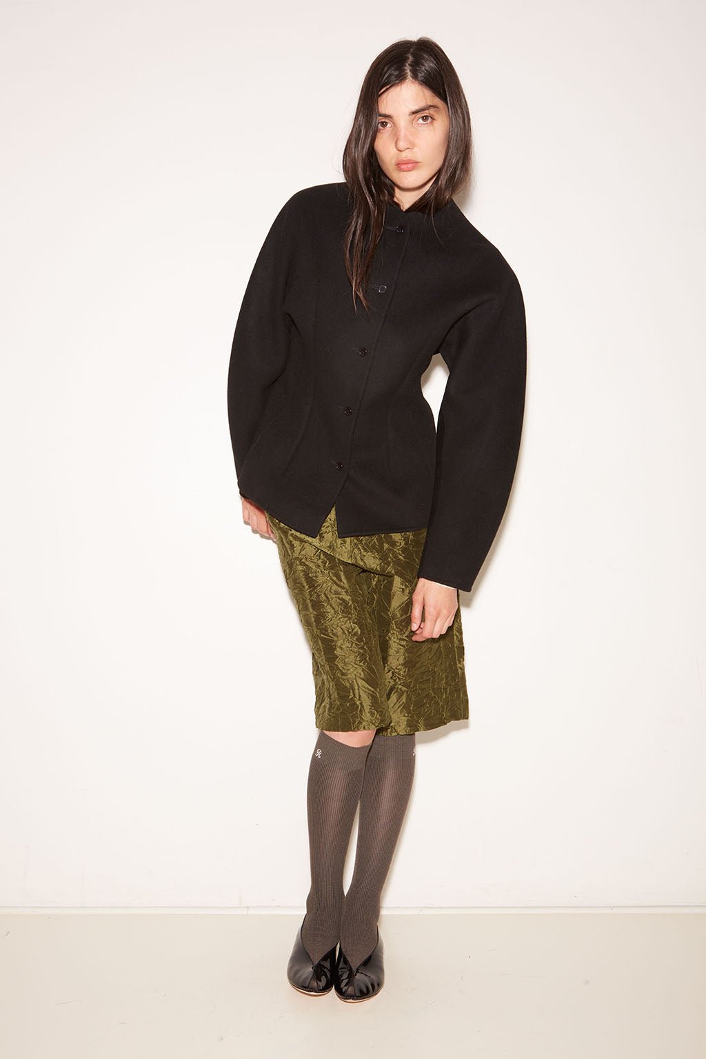 VESTE CHARLIE AJUSTÉE EN LAINE NOIR - ROSEANNA