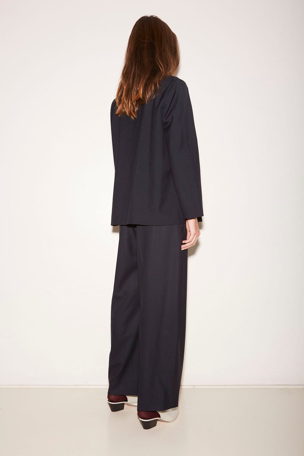 VESTE KAIA EN LAINE NAVY - ROSEANNA